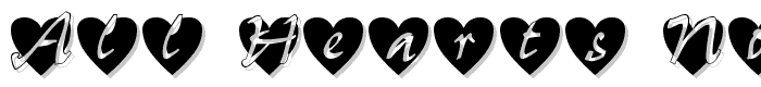 All Hearts Normal font